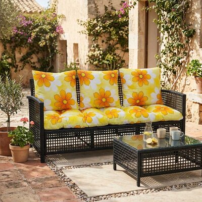 Jastuci za baštenski trosed 160x50x50cm HAPPY FLOWERS