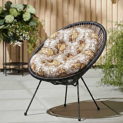 Jastuk za ovalnu baštensku stolicu - fotelju 110x90cm RETRO BOUQUET