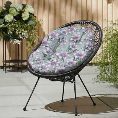 Jastuk za ovalnu baštensku stolicu - fotelju 110x90cm LILIES