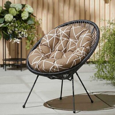 Jastuk za ovalnu baštensku stolicu - fotelju 110x90cm GEOMETRIC