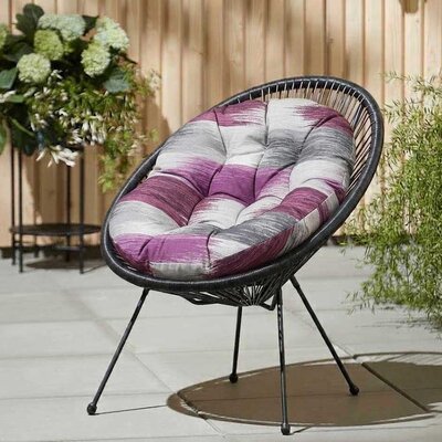 Jastuk za ovalnu baštensku stolicu - fotelju 110x90cm PINK BRUSH