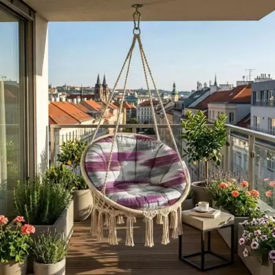 Jastuci za Makrame ljuljašku PINK BRUSH