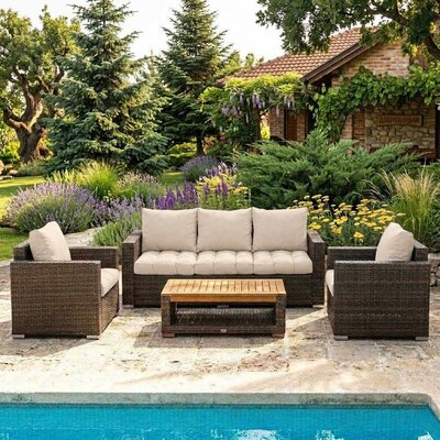 Jastuci Za Veliku Baštensku Garnituru - Trosed i Dve Fotelje IVORY