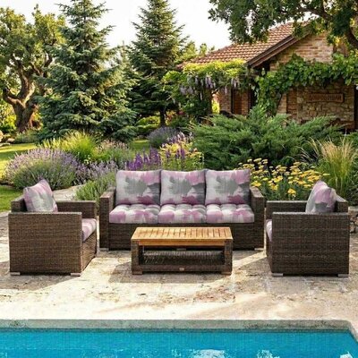 Jastuci Za Veliku Baštensku Garnituru - Trosed i Dve Fotelje PINK JAM