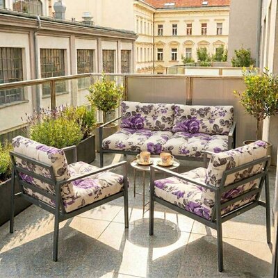 Jastuci Za Baštensku Garnituru Sa Niskim Naslonima - Dvosed i Dve Fotelje VIOLET GARDEN