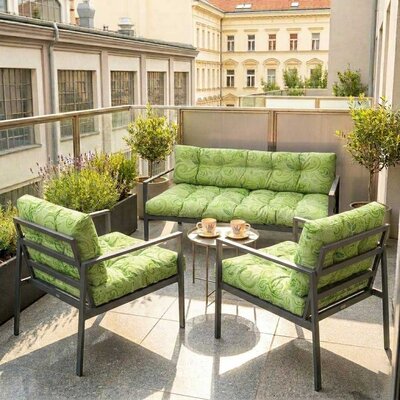 Jastuci Za Baštensku Garnituru Sa Niskim Naslonima - Dvosed i Dve Fotelje FRESH GREEN