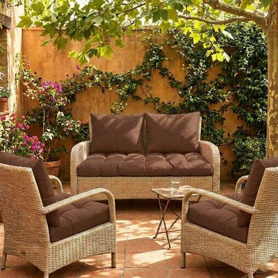 Jastuci Za Baštensku Garnituru - Dvosed 120cm i Dve Fotelje BROWN