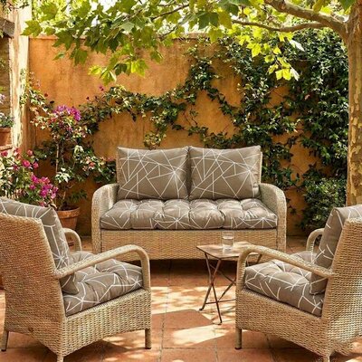 Jastuci Za Baštensku Garnituru - Dvosed 120cm i Dve Fotelje GEOMETRIC