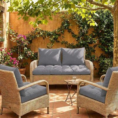 Jastuci Za Baštensku Garnituru - Dvosed 120cm i Dve Fotelje GREY