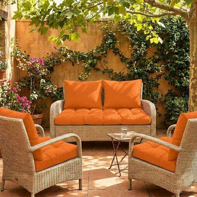 Jastuci Za Baštensku Garnituru - Dvosed 120cm i Dve Fotelje ORANGE