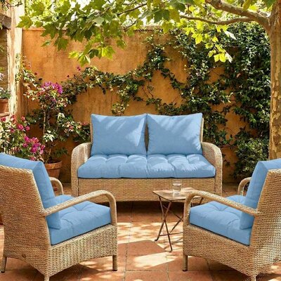 Jastuci Za Baštensku Garnituru - Dvosed 120cm i Dve Fotelje SKY BLUE