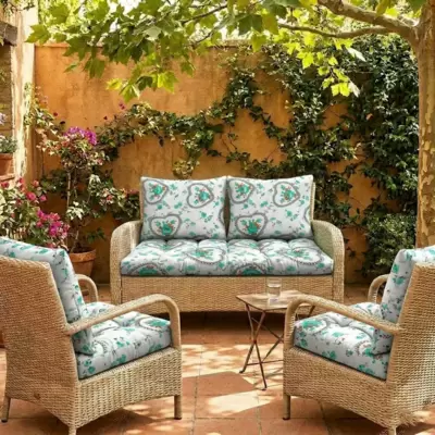 Jastuci Za Baštensku Garnituru - Dvosed 120cm i Dve Fotelje FLOURISH GREEN