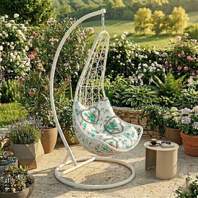 Jastuk Za Ratan Ljuljašku Za Jednu Osobu FLOURISH GREEN