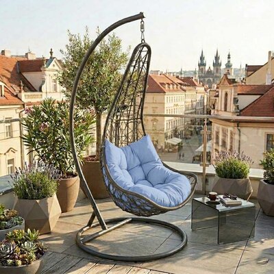 Jastuk Za Ratan Ljuljašku Za Jednu Osobu SKY BLUE