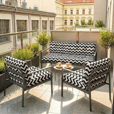 Jastuci Za Baštensku Garnituru Sa Niskim Naslonima - Dvosed i Dve Fotelje CIKCAK