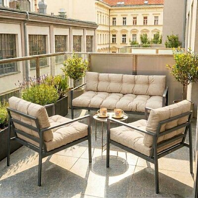 Jastuci Za Baštensku Garnituru Sa Niskim Naslonima - Dvosed i Dve Fotelje BEACH SAND