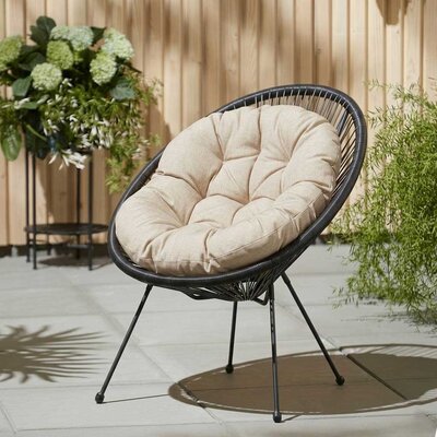 Jastuk za ovalnu baštensku stolicu - fotelju 110x90cm BEACH SAND