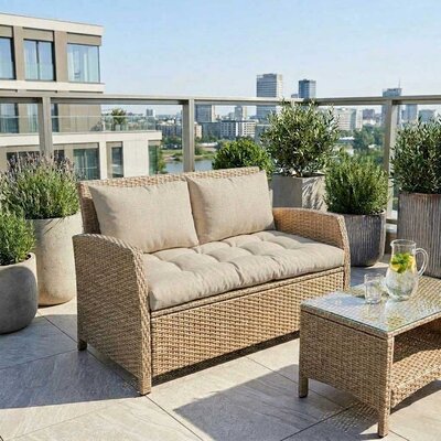 Jastuci za baštenski dvosed 130x50x50cm BEACH SAND