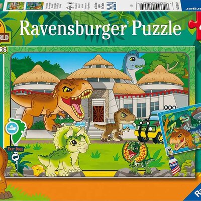 Puzzle za decu 2x24 dela Život u divljini Jurassic World Ravensburger 12001057