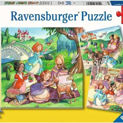 3u1 Puzzle za decu 3x49 delova Male princeze Ravensburger 05564