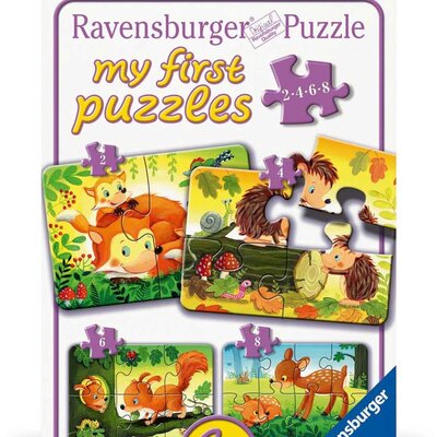 Moje prve Puzzle slagalice 4u1 Porodice divljih životinja Ravensburger 12000854