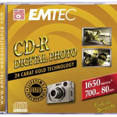 EMTEC CD-R PhotoGold - 10 kom - za doživotni backUp vrednih fotografija i podataka sa računara