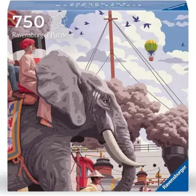 Puzzle 750 delova Put oko sveta za 80 dana Ravensburger 12001201