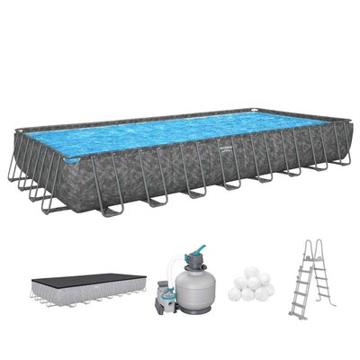 Bestway APX365™ Bazen sa peščanom pumpom i merdevinama 956 x 488 x 132 cm 561KJ