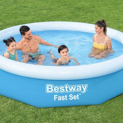 Bestway Fast Set Okrugli bazen sa prstenom na naduvavanje bez pumpe 305 x 66 cm 57456