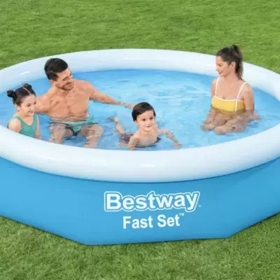 Bestway Fast Set Okrugli bazen sa prstenom na naduvavanje bez pumpe 305 x 66 cm 57456