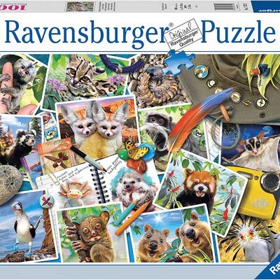 Puzzle slagalica 1000 delova Životinje sa putovanja Ravensburger 17322