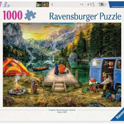 Puzzle slagalica 1000 delova Kampovanje Ravensburger 12000568