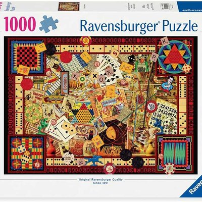 Puzzle slagalica 1000 delova Starinske društvene igre Ravensburger 12000655