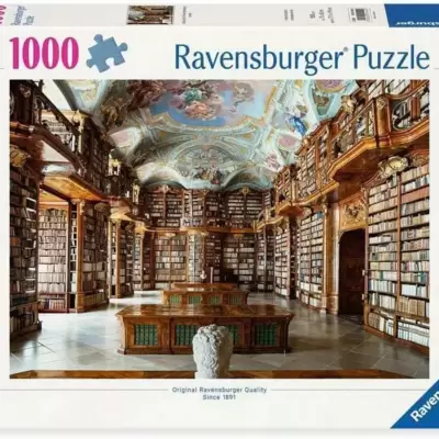Puzzle slagalica 1000 delova Biblioteka manastira Svetog Florija Austrija Ravensburger 12001440