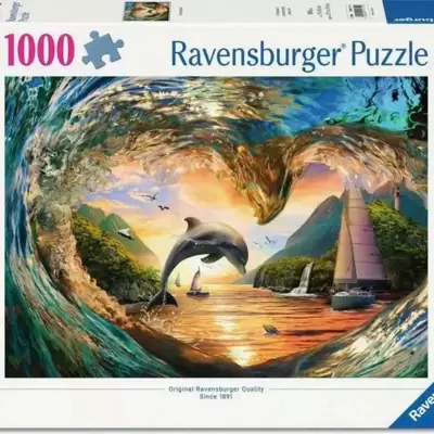 Puzzle slagalica 1000 delova Skok u zalasku sunca Ravensburger 12001711