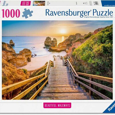 Puzzle slagalica 1000 delova Stepenice ka plaži Kamilo Algarve Portugalija Ravensburger 12001761