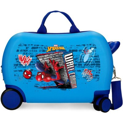 Dečiji kofer za put i vožnju Spiderman Wall Crawler blue 42710