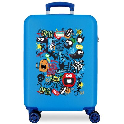 Dečiji putni kofer 55cm Movom Monsters blue 32711