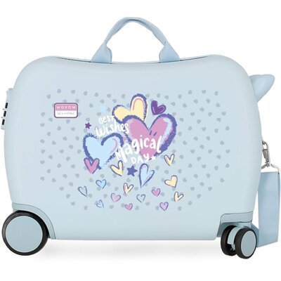 Dečiji kofer za put i vožnju Movom Best Wishes sky blue 32198
