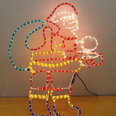 Novogodišnji spoljni svetleći okvir 9 m Deda Mraz  52-203