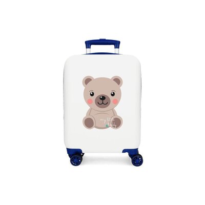 Putni kofer za decu 50cm Roll Road Happy Pets Teddy white/blue 49913