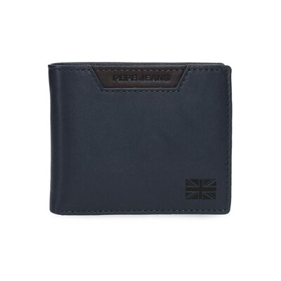 Muški kožni novčanik na preklop 11cm Pepe Jeans Indiana navy 75340