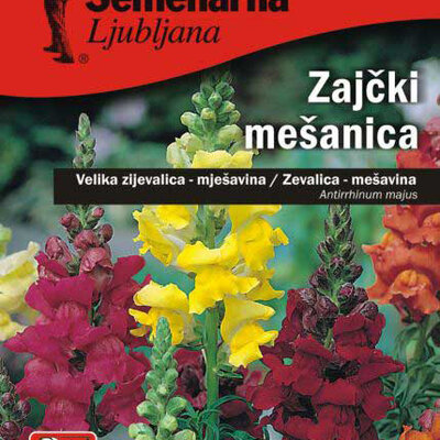 Cveće Zevalica - mešavina - Antirrhinum majus - seme 5 kesica 2129