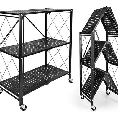 Metalna sklopiva polica sa točkićima Orion Storage 87x71x34cm