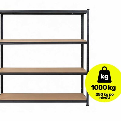 Metalni regal Orion Heavy Industrial 180×150×60 cm 4×250kg
