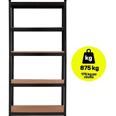 Metalna stalaža velike nosivosti 180x90x40 cm 5×175kg