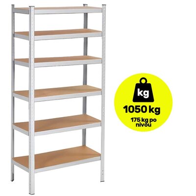 Metalna stalaža velike nosivosti 220x120x40cm 6x175kg