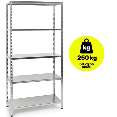 Metalna polica velike nosivosti 170x75x30cm 5x50kg