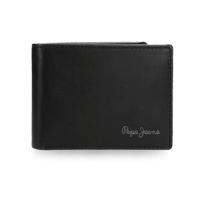 Kožni novčanik na preklop Pepe Jeans Luton black 73631