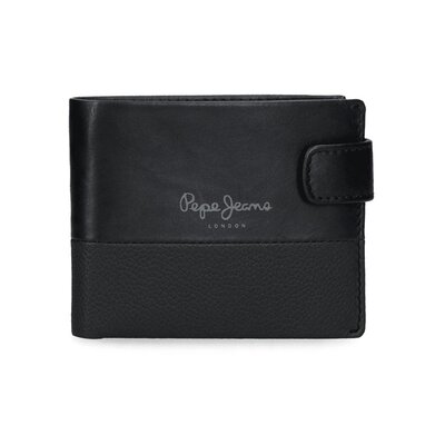 Muški kožni novčanik na preklop PJL Dual black 78333